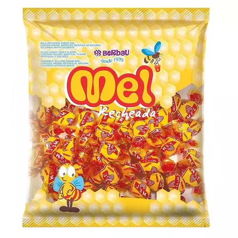 BALA MEL RECHEADA BERBAU 500GR