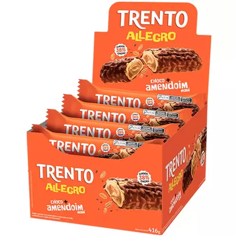 TRENTO ALLEGRO AO LEITE COM AMENDOIM C/16