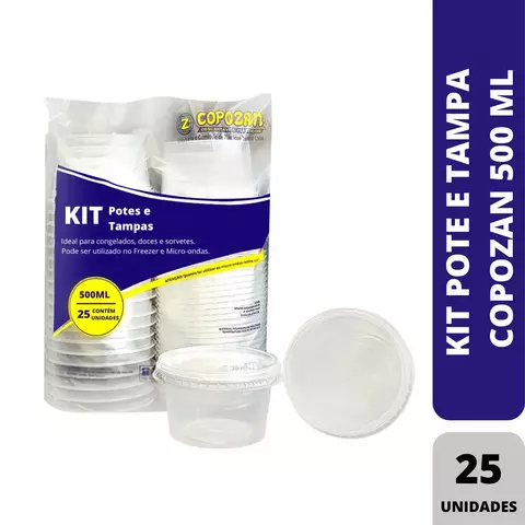 KIT POTE 500ML C/25 COPOZAN