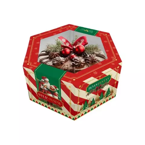 CAIXA SEXTAVADA MINIBOLO/GRUILANDA NATAL LUZ 1 EMPORIO BOX - comprar online