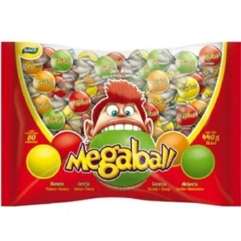 CHICLE MEGABALL SABORES C/80
