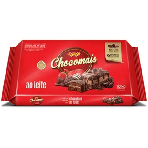 BARRA JAZAN CHOCOMAIS AO LEITE 1,01KG