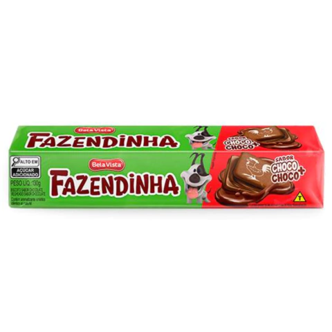 BISCOITO FAZENDINHA CHOCO+CHOCO 130G BELA VISTA - comprar online