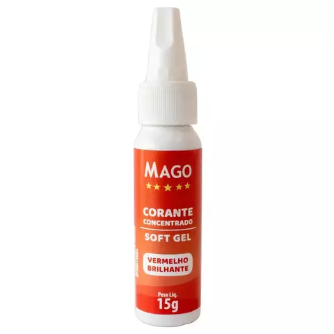 CORANTE GEL MAGO 15GR VERMELHO BRILHANTE