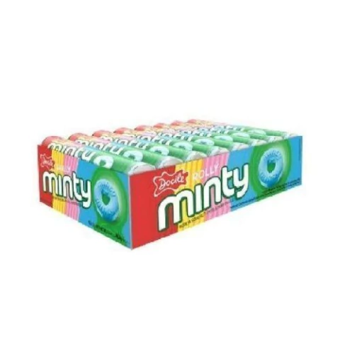 PASTILHA ROLLY MINTY DOCILE FRUIT 16UNIDADE