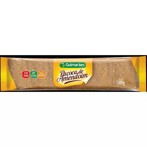 PAÇOCA DE AMENDOIM GUIMARAES TABLETE 180GR