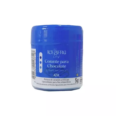 CORANTE PARA CHOCOLATE EM PÓ AZUL 5G ICEBERG - comprar online