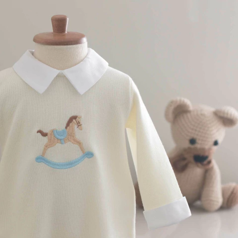 Macacão Noah Off White - Tricotil