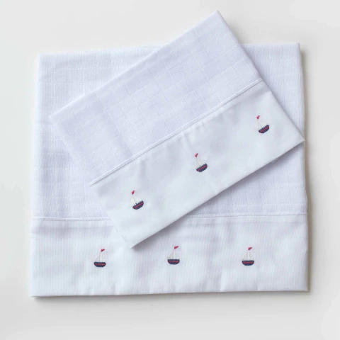 Conjunto Fralda Barquinho