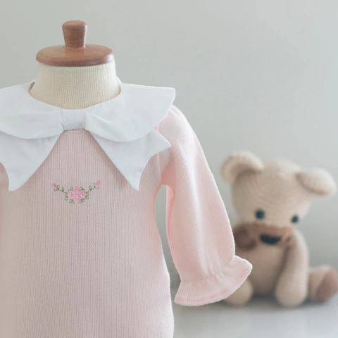 Macacão Cloe Rosa - Tricotil