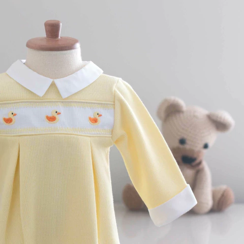 Macacão Patinho Amarelo - Tricotil