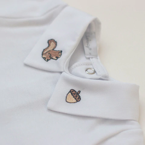 Body Esquilo Manga Curta