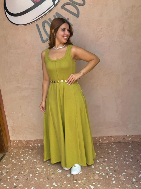 VESTIDO REGATA CANELADO - comprar online