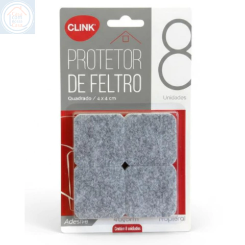 Protetor de Feltro Adesivo para Móveis 4cm Quadrado