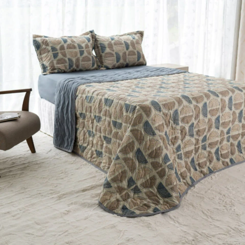 Kit Cobreleito Queen 3 peças Micropercal 200 fios Charlie - comprar online