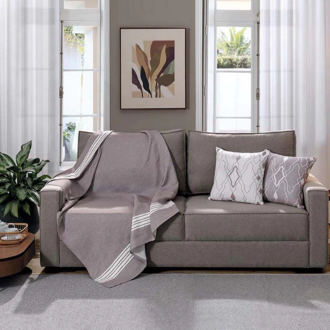 Manta Decorativa Jacquard Decor 1,35m X 1,80m Classy Duna - comprar online