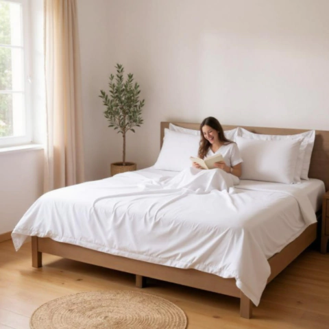 Sobre Lençol Queen Branco 2,50m X 2,45m Algodão 180 fios Hotel Colection Paris - comprar online