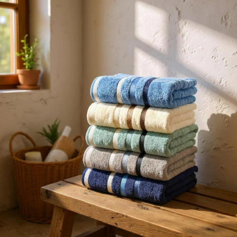 Toalha Banhão 75cm X 1,50m 100% Algodão Gramatura 300g/m2 Delicatê Valletex - comprar online