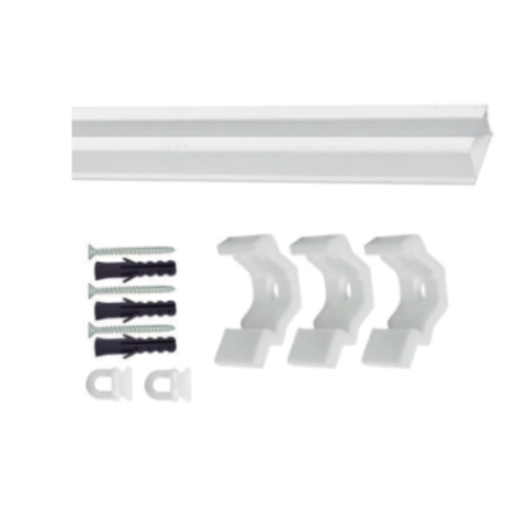 Kit Trilho Deslizante Simples 3mt Branco Bella Arte