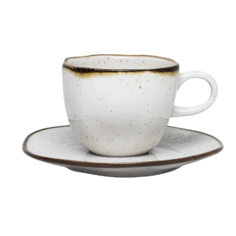 Xícara de Chá com Pires Ryo Maresia - Porcelana Oxford