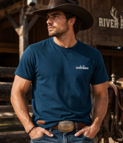 Camiseta Ranch Basics - Azul na internet