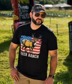 Camiseta Deer Flag - River Ranch