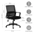Silla de Escritorio Ejecutiva Ajustable - Oficina - Negro - Drovix