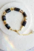Pulseira Rolete Ágata Marrom Mesclada e Cristais Gold - comprar online