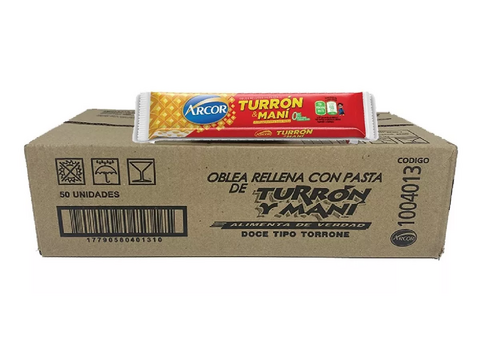 TURRON MANI ARCOR x25gr (BULTO x50) 4013 - comprar online