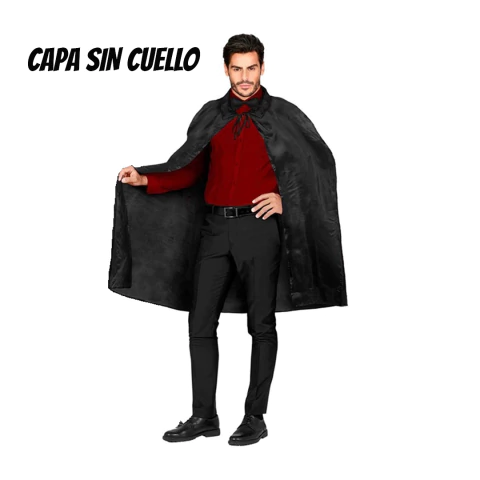 Capa Adulto Negra Halloween 1 unidad Candela - comprar online