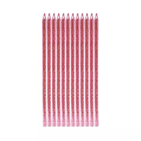 VELA FINITA GIBRE ROSA x 12 unidades - comprar online