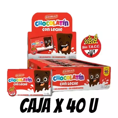 CHOCOLATIN GEORGALOS CON LECHE x40uni. 514 - comprar online
