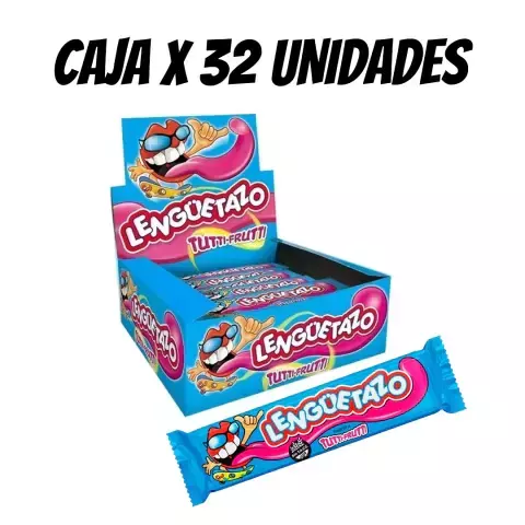 CARAMELO LENGUETAZO TUTTI-FRUTTI x32u. - comprar online