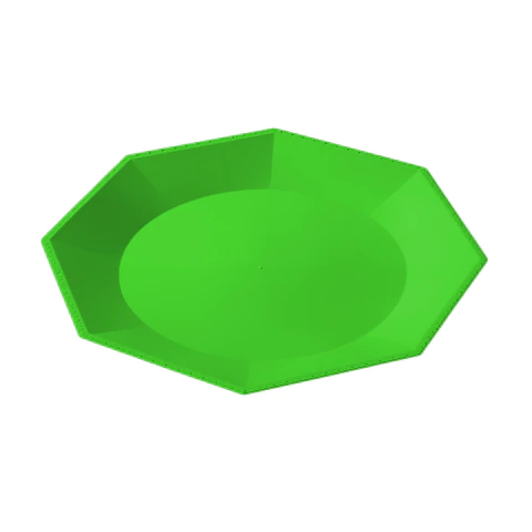 Plato Octogonal Chico Verde pack x 10 unidades Unidades - comprar online