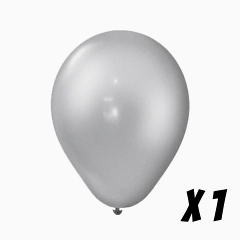 Globo GLOBOX Perlado Plata 12 pulgadas 1 unidad - comprar online