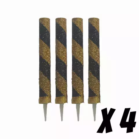 VELA BENGALA TORNEADA ORO NEGRO x 4 - comprar online