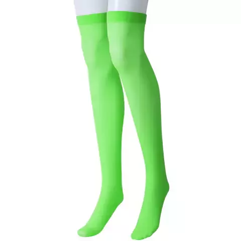 MEDIAS BUCANERAS NEON FLUO VERDE 68cm - comprar online