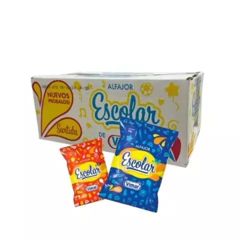 Alfajor Vimar Escolar Surtido pack x 60 unidades unidades - comprar online