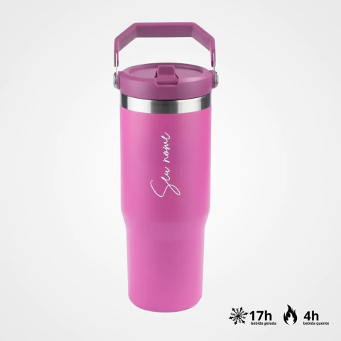 Garrafa Térmica Flip em Aço Inox 900ml - comprar online