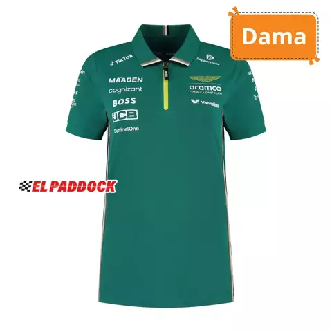 Polo Dama Aston Martin Team Oficial 2025