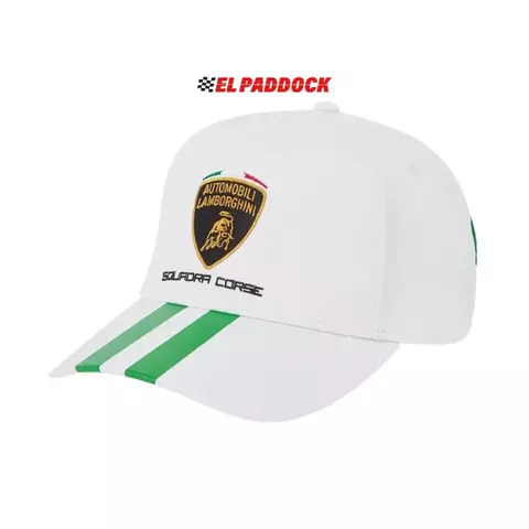 Gorra Lamborghini Blanca Squadra