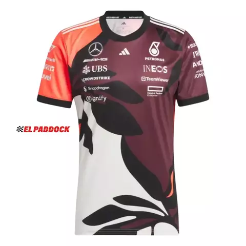 Playera Mercedes AMG Petronas GP Miami Oficial 2025
