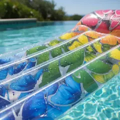 Colchoneta inflable colorida 174cm*76cm*25 cm - comprar online