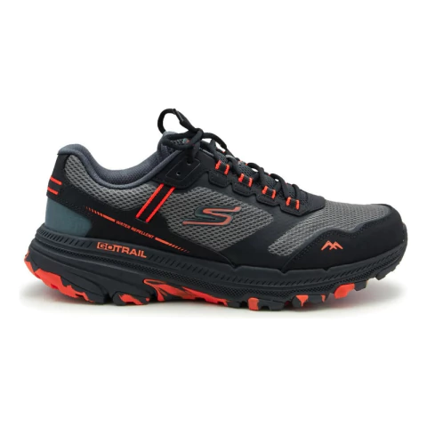 Zapatillas Trekking Hombre Skechers Altitude Repelente Al Agua Black/Orange - comprar online