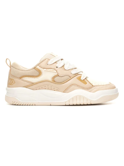 Zapatillas Mujer Atomik City Urbanas Moda Plantilla Memoria Beige