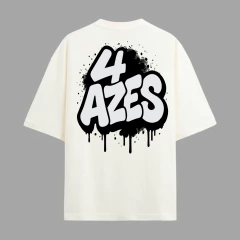 Camiseta Urban Ink – 4AZES Graffiti Drop OverSized Street Wear - 4 Azes Jeans