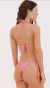 Imagen de Bikini triángulo con colaless para atar estampada (05-26016)