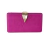 Bolsa Festa Clutch Rosa Fúcsia Fecho Folha