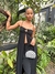 Bolsa Festa Clutch Ráfia Cinza Meia Lua - comprar online