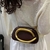 Bolsa Festa Clutch Marrom Fecho Dourado Orgânico - loja online